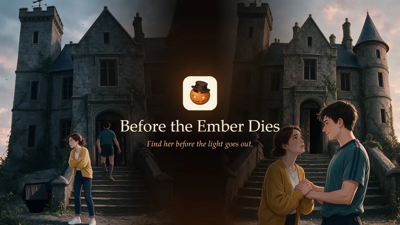 Key art: the old manor at dusk