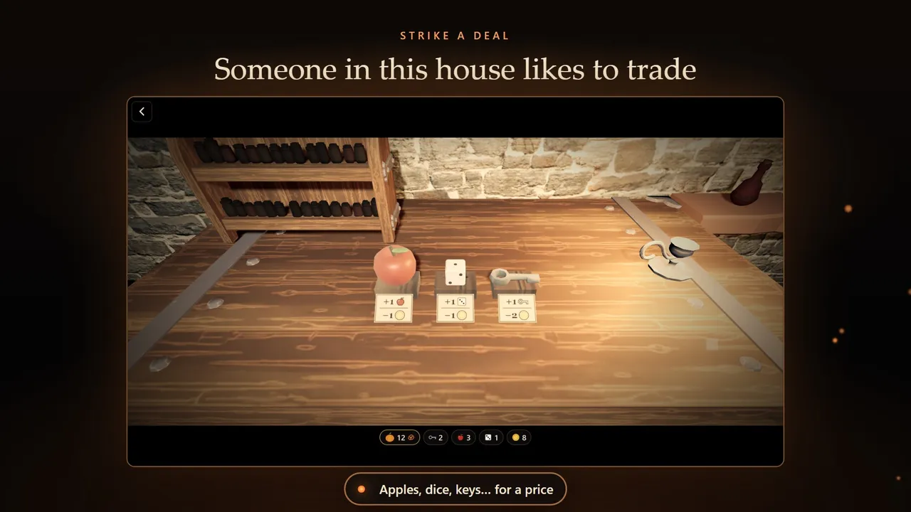 Strike a deal: someone in this house likes to trade
